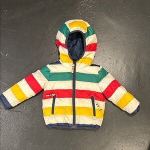 Hudson Bay Multistripe Packable Down Puffer Jacket